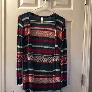 colorful cardigan
